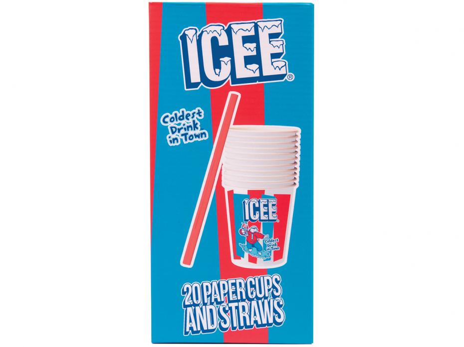ICEE Paper Cups & Straws Packaging